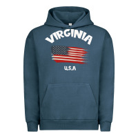 Pigment Midnight Navy VIRGINIA U.S.A Urban Hoodie - Bettercallsaul