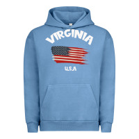 Pigment Pebble Blue VIRGINIA U.S.A Urban Hoodie - Bettercallsaul
