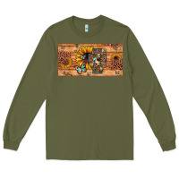 Army Green leopard cross butterfly sunflower Long Sleeve Tee - JahusDesignShop