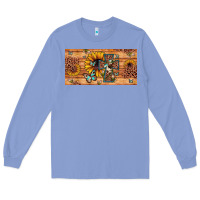 Colony Blue leopard cross butterfly sunflower Long Sleeve Tee - JahusDesignShop