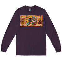 Plum leopard cross butterfly sunflower Long Sleeve Tee - JahusDesignShop