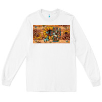 White leopard cross butterfly sunflower Long Sleeve Tee - JahusDesignShop