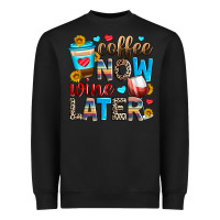 Black coffee now wine later Heavyweight Sweatshirt - Zillion Design Studio