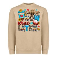 Mushroom coffee now wine later Heavyweight Sweatshirt - Zillion Design Studio