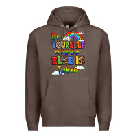 Coffee be yourself everyone else in taken Premium Hoodie - LillyAllenDesigns