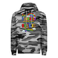 Slate Camo be yourself everyone else in taken Premium Hoodie - LillyAllenDesigns