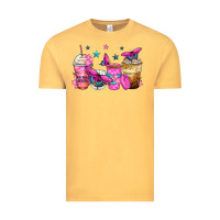 Vintage Mustard antisocial butterfly coffee cups Vintage Tee - Zillion Design Studio