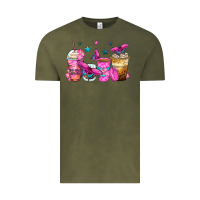 Vintage Olive antisocial butterfly coffee cups Vintage Tee - Zillion Design Studio