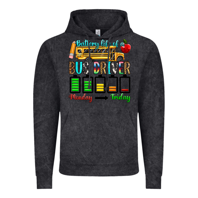 Battery Life Of A Bus Driver Vintage Hoodie by texasbilliewilder | Teevron