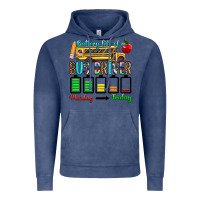 Vintage Denim battery life of a bus driver Vintage Hoodie - texasbilliewilder