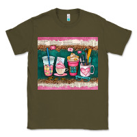 Army Green teacher coffee cups Classic Tee - AdoDesignShop