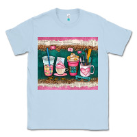Dusty Blue teacher coffee cups Classic Tee - AdoDesignShop