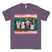 Lavender teacher coffee cups Classic Tee - AdoDesignShop