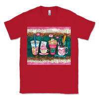 Red teacher coffee cups Classic Tee - AdoDesignShop