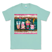 Seafoam teacher coffee cups Classic Tee - AdoDesignShop