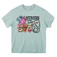 Arona nursing in my heart Heavy Core Tee - RacoonDesign
