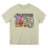 Mossy nursing in my heart Heavy Core Tee - RacoonDesign