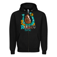 Black horseshoe rodeo time Zipper Hoodie - Artiststas