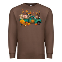 Chestnut fall farm animals truck nancy Premium Sweatshirt - NancyCooperArtShop