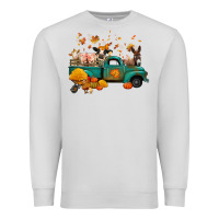 Dove Grey fall farm animals truck nancy Premium Sweatshirt - NancyCooperArtShop