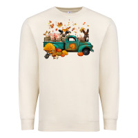 Sandshell fall farm animals truck nancy Premium Sweatshirt - NancyCooperArtShop