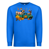 True Royal fall farm animals truck nancy Premium Sweatshirt - NancyCooperArtShop