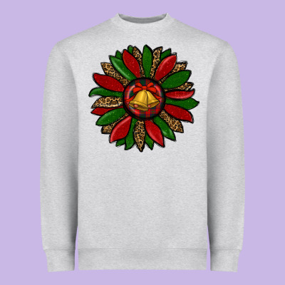 Christmas Sunflower Heavyweight Sweatshirt Designed By Ranaportraitstore