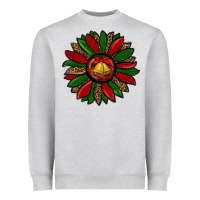 Heather Grey christmas sunflower Heavyweight Sweatshirt - RanaPortraitStore