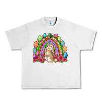 Lunar Rock Easter rainbow Bunny Easter Day Urban Heavy Tee - Neo Western