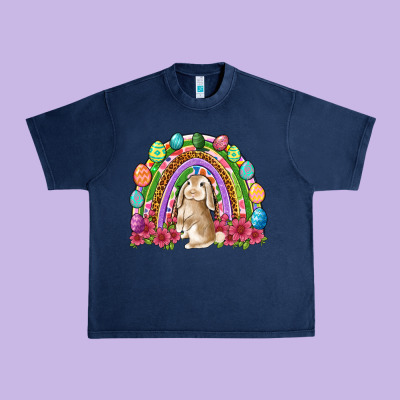 Easter Rainbow Bunny Easter Day Urban Heavy Tee Designed By Neo Western
