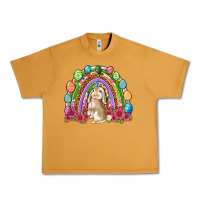 Peanut Butter Easter rainbow Bunny Easter Day Urban Heavy Tee - Neo Western