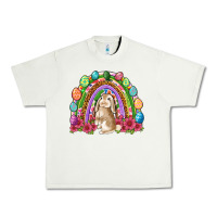 Pistachio Easter rainbow Bunny Easter Day Urban Heavy Tee - Neo Western