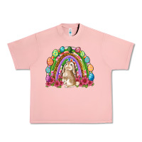 Salmon Easter rainbow Bunny Easter Day Urban Heavy Tee - Neo Western