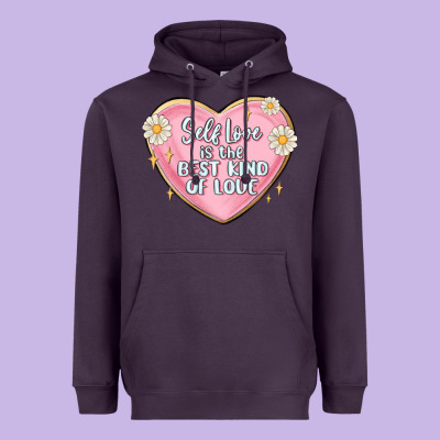 Self Love Is The Best Kind Of Love Malias Heavyweight Hoodie Designed By Maliassmallbusiness