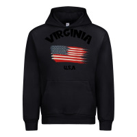 Black VIRGINIA U.S.A Urban Hoodie - Bettercallsaul