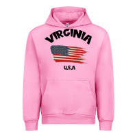 Fuchsia Pink VIRGINIA U.S.A Urban Hoodie - Bettercallsaul