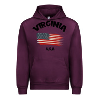 Mauve Wine VIRGINIA U.S.A Urban Hoodie - Bettercallsaul