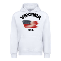 White VIRGINIA U.S.A Urban Hoodie - Bettercallsaul
