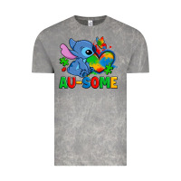 Cloud Rock ausome stitch autism Vintage Tee - Zillion Design Studio