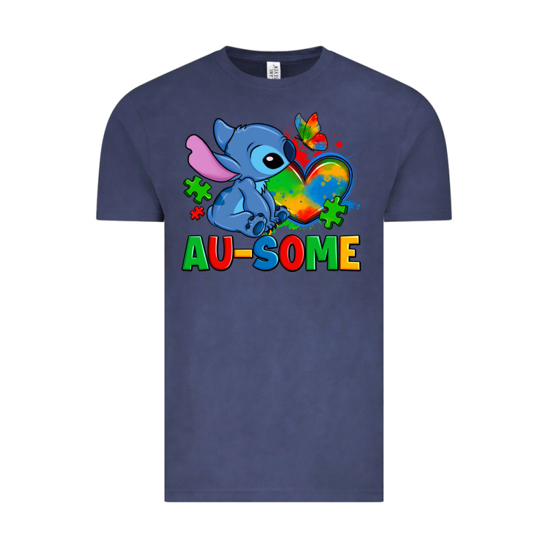 Ausome Stitch Autism Vintage Tee by Zillion Design Studio | Teevron