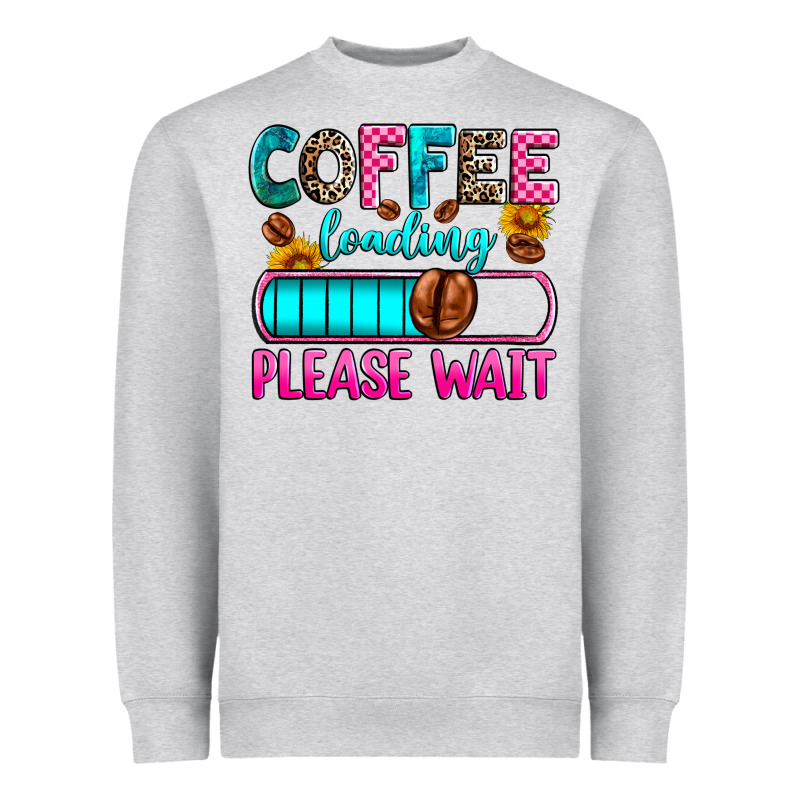 Coffee Loading Please Wait Heavyweight Sweatshirt by Zillion Design Studio | Teevron