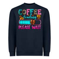 Navy coffee loading please wait Heavyweight Sweatshirt - Zillion Design Studio