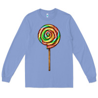 Colony Blue rainbow lollipop Long Sleeve Tee - AdoDesignShop