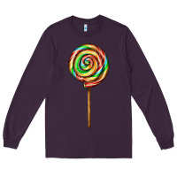 Plum rainbow lollipop Long Sleeve Tee - AdoDesignShop