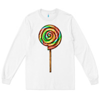 White rainbow lollipop Long Sleeve Tee - AdoDesignShop