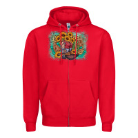 Red cowboy boots sunflower Zipper Hoodie - AdoDesignShop
