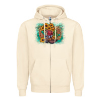 Sandshell cowboy boots sunflower Zipper Hoodie - AdoDesignShop