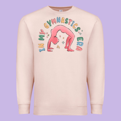 In My Gymnastics Era Shinning Premium Sweatshirt Designed By Maliassmallbusiness