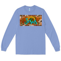 Colony Blue jesus Long Sleeve Tee - JahusDesignShop