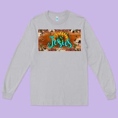 Jesus Long Sleeve Tee Designed By Jahusdesignshop